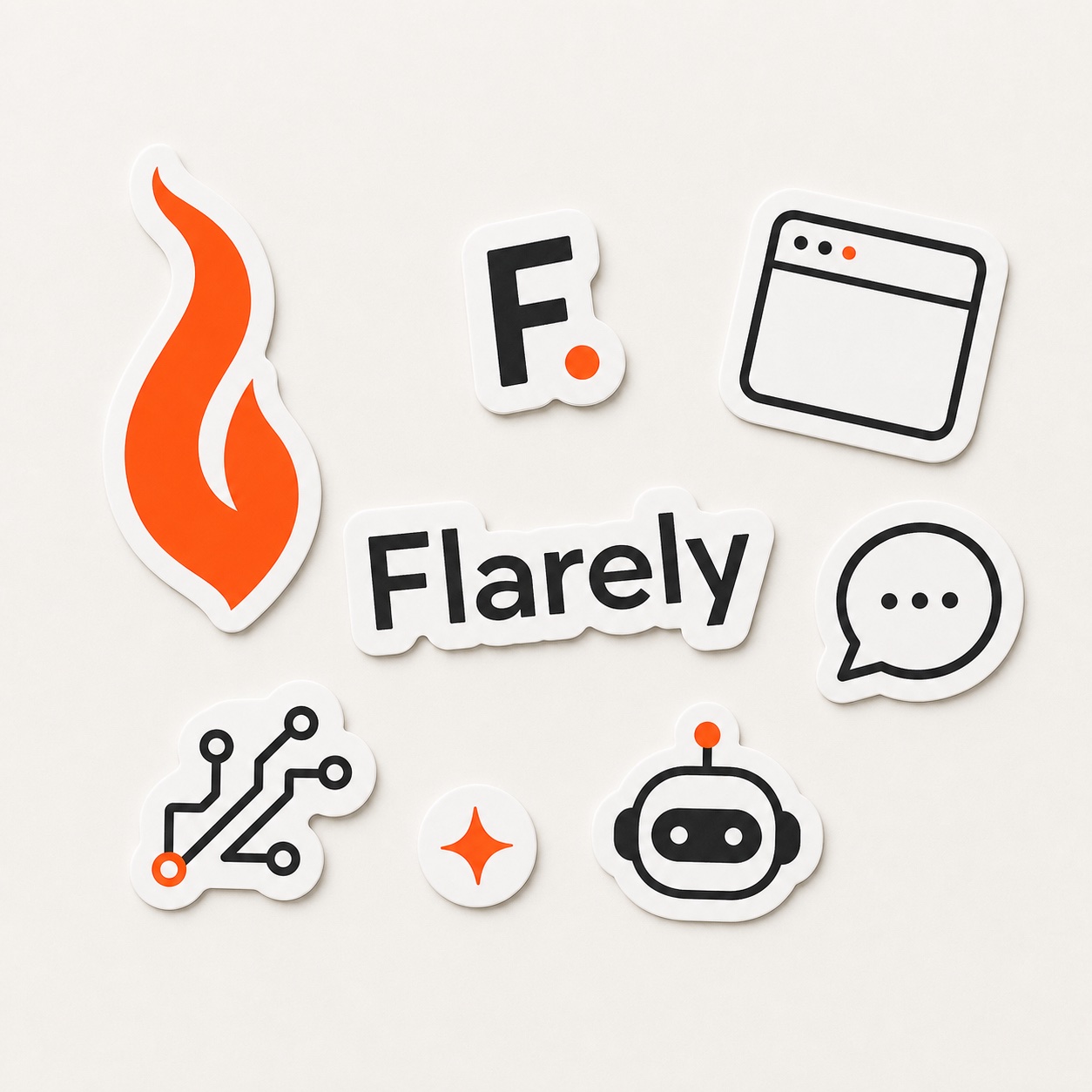 Brand system stickers